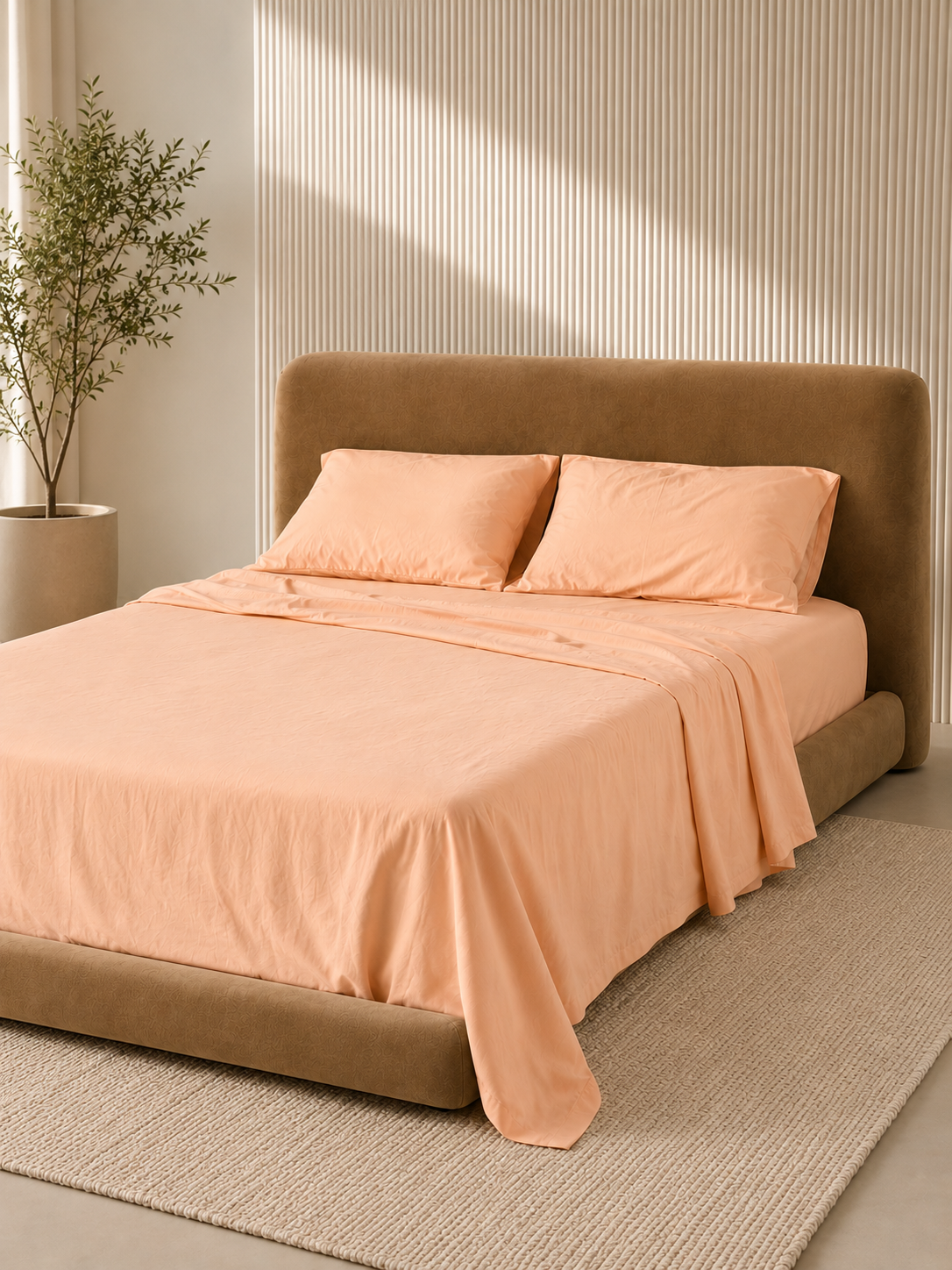 Peach Fuzz Flat Sheet
