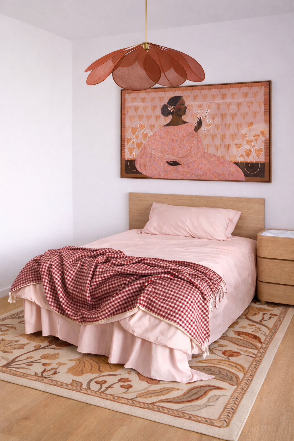 Transcendent pink bed set