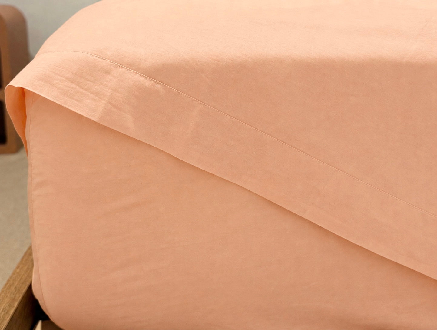 Peach Fuzz Fitted Sheet