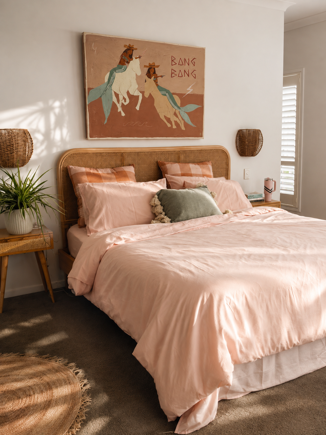 Transcendent pink sheet set