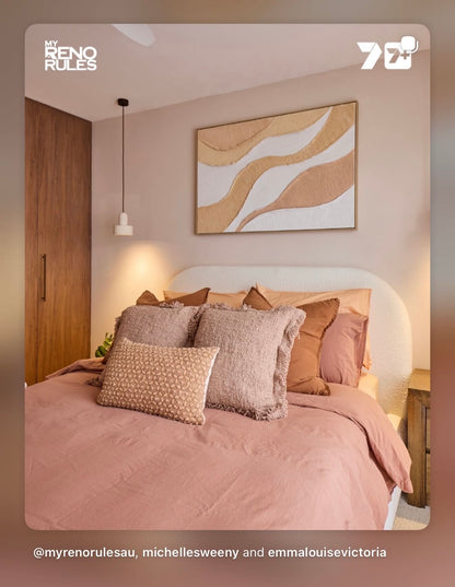 Peach fuzz sheet set