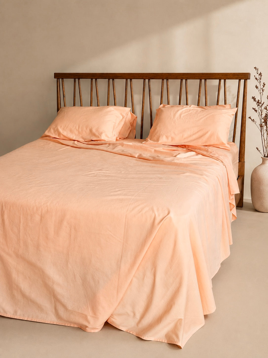 Peach Fuzz Fitted Sheet