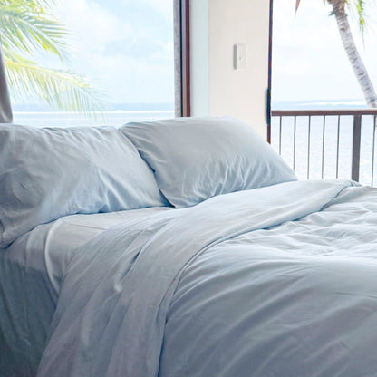 Blue aura duvet set