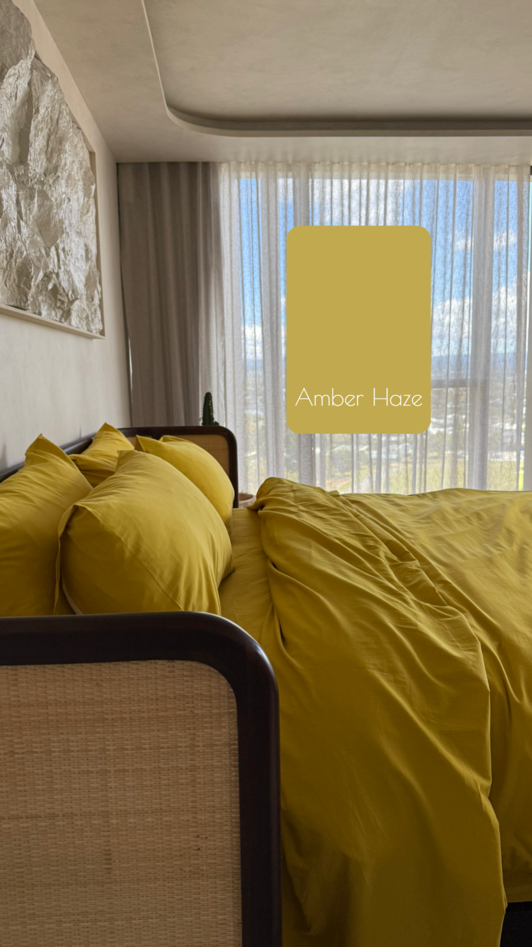 Amber haze duvet set